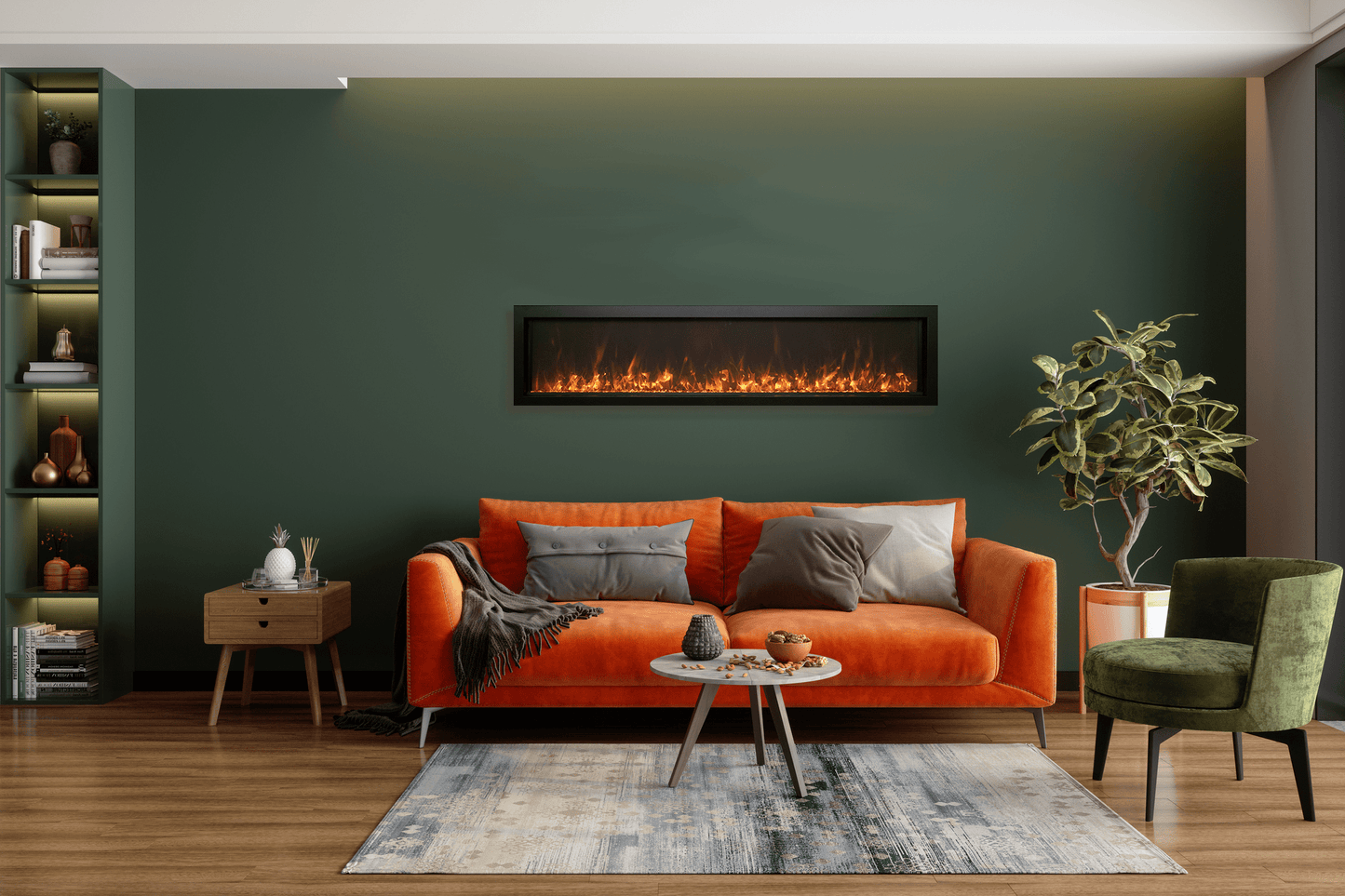 Amantii 40" Panorama BI Extra Slim Smart electric fireplace