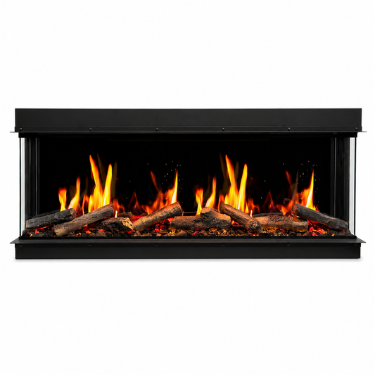 Litedeer WarmCastle 3-sided smart electric fireplace front view