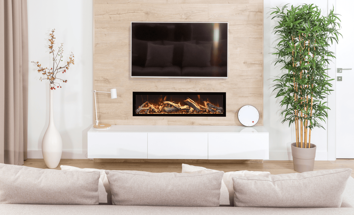 Amantii 60" Symmetry Extra Tall Smart Built-in Electric Fireplace