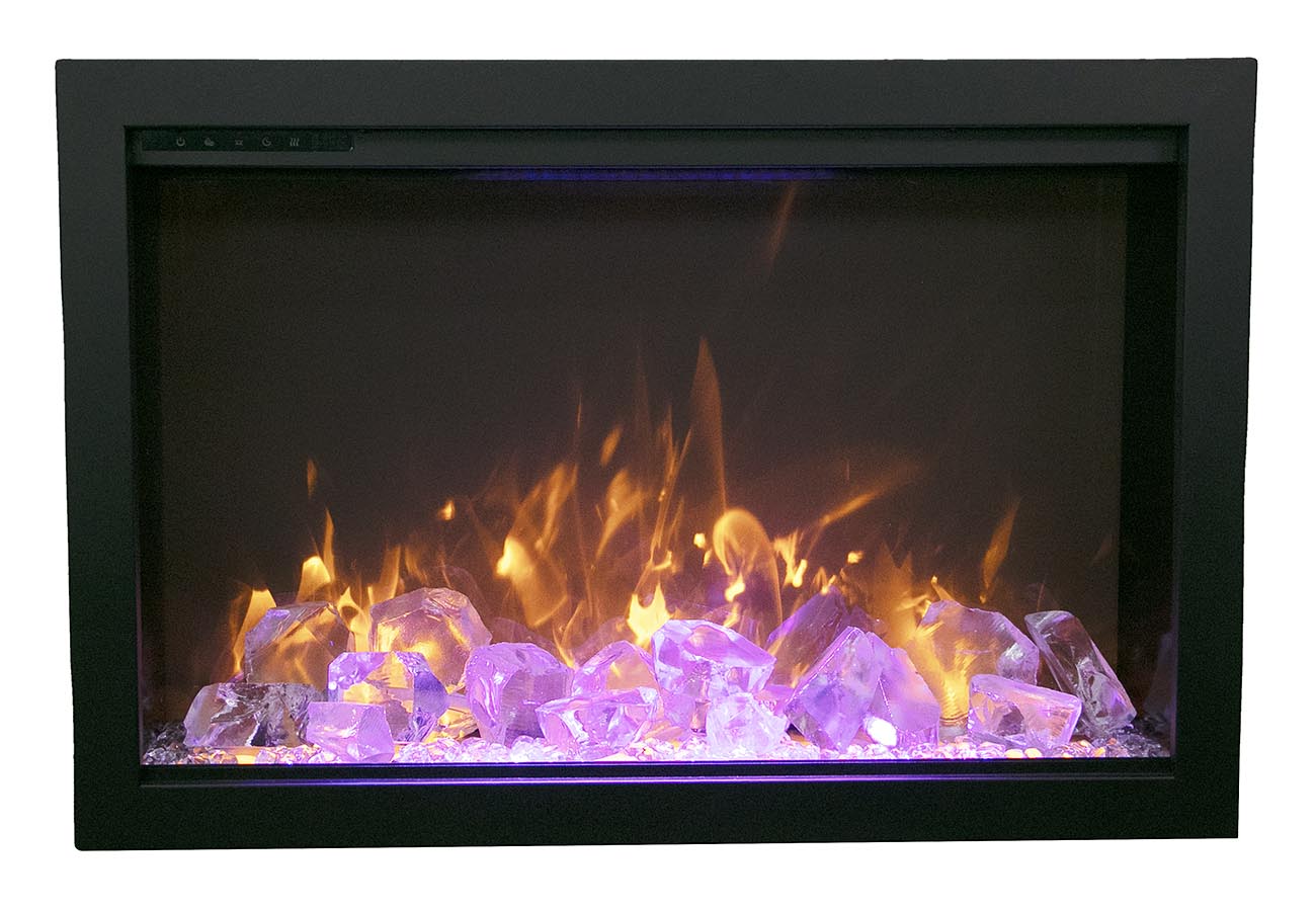 Amantii 33" Traditional Bespoke Indoor / Outdoor Smart Electric Fireplace