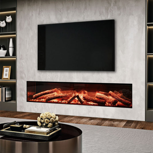 Linnea Electric Fireplace 60" HALO by European Home - Very Good Fireplaces