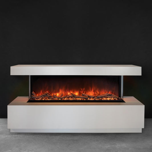 Modern Flames Landscape Pro Multi built into a finished cabinet wall