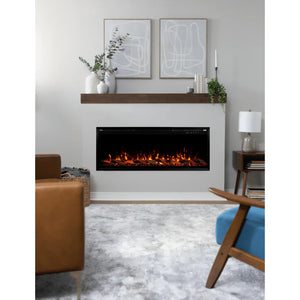 Clean modern electric fireplace for maintenance checklist