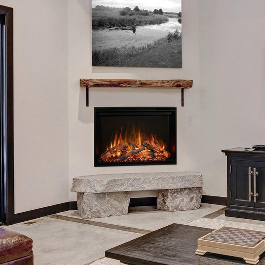 Built-In Electric Fireplace Ideas for Living Rooms