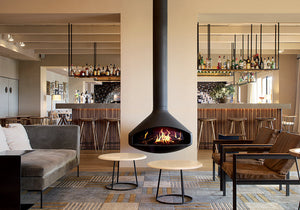 Sustainable Hearth electric fireplace in a modern interior