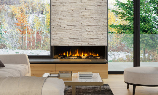 Premium Sustainable Hearth electric fireplace installed in a modern living space