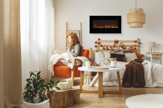 Amantii 72-inch wall mount or flush mount electric fireplace
