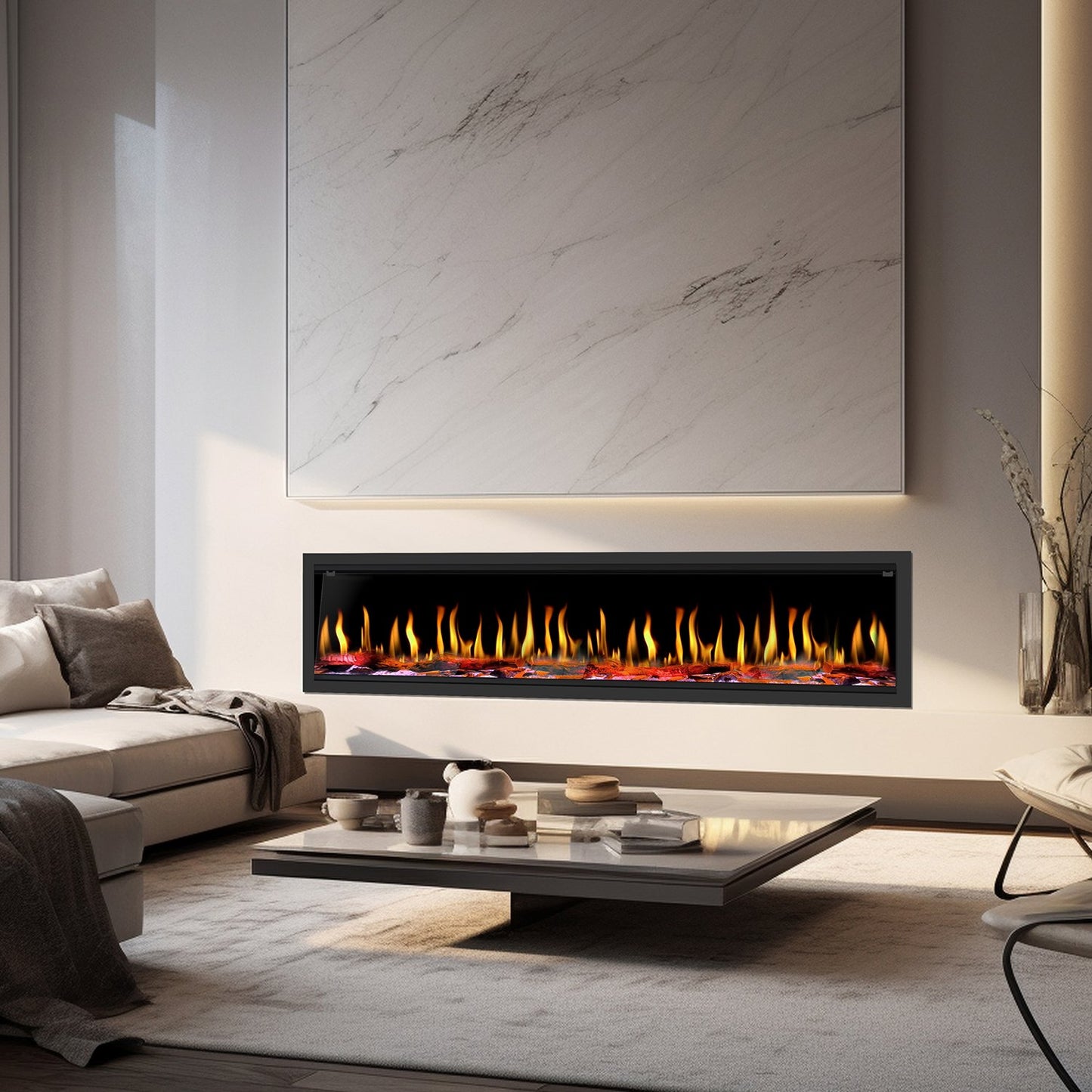 Tempo 100" Virtual Electric Fireplace