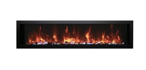 Amantii 60" Electric Slim Smart Built-in Only Comes with Optional Black Steel Surround BI-60-SLIM-OD