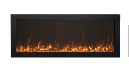 Amantii 50" Electric Slim Smart Built-in Only Comes with Optional Black Steel Surround BI-50-SLIM-OD