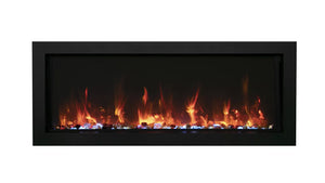 Amantii 72" Electric Slim Smart Built-in Only Comes with Optional Black Steel Surround BI-72-SLIM-OD
