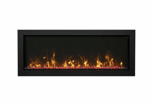 Amantii 60" Electric Slim Smart Built-in Only Comes with Optional Black Steel Surround BI-60-SLIM-OD