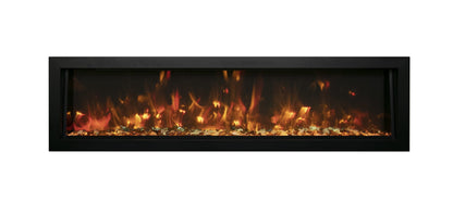 Amantii 60" Smart Electric Deep Built-in Only Comes with Optional Black Steel Surround BI-60-DEEP-OD