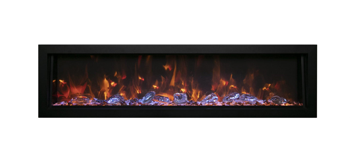 Remii 55" Deep Indoor or Outdoor Built-In Only Smart Electric Fireplace