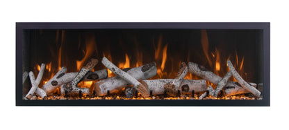 Amantii 88″ Wide - Deep Indoor or Outdoor Built-in Smart Electric Fireplace