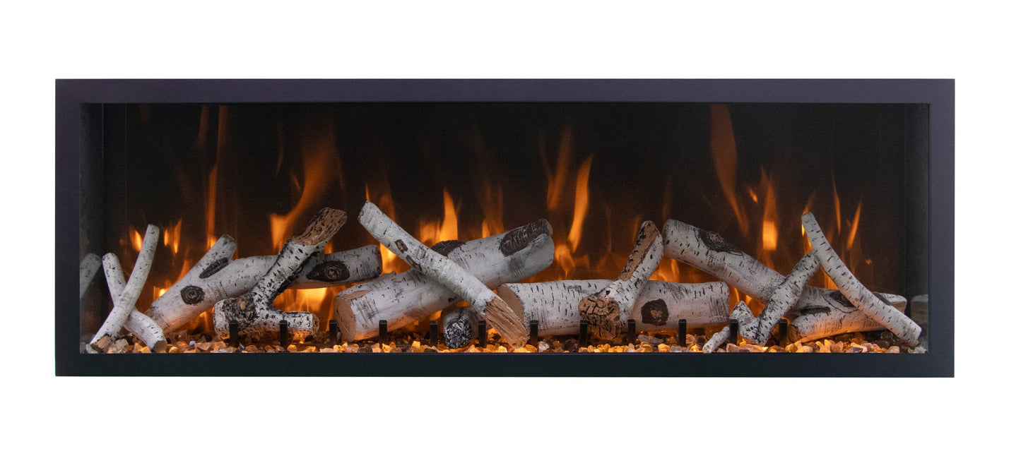 Remii 45″ Extra Tall Indoor or Outdoor Built-In Only Smart Electric Fireplace