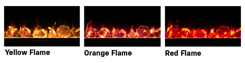 Amantii Traditional Lumina yellow, orange and red flame color options