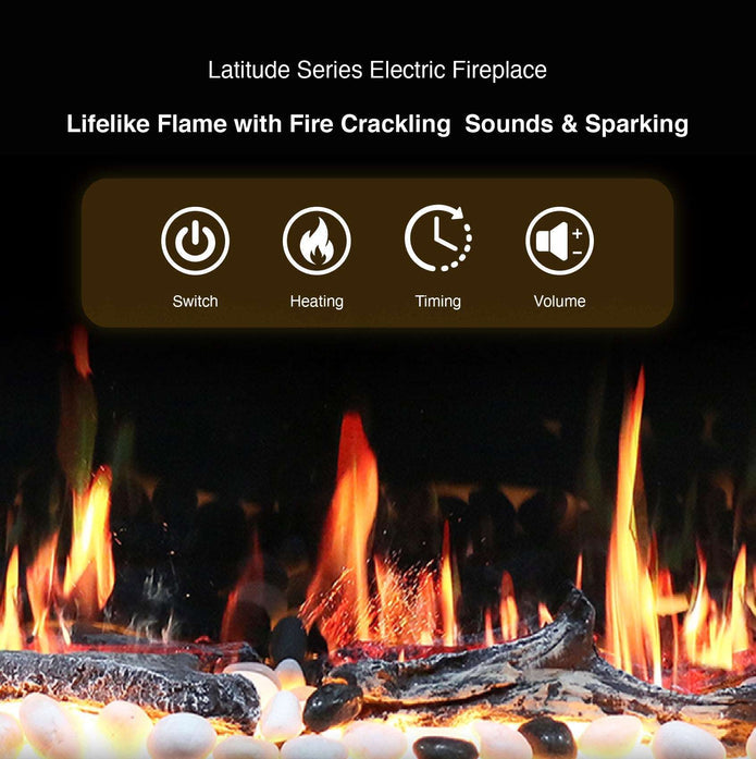 Litedeer Homes Latitude Built-in Smart Electric Fireplace