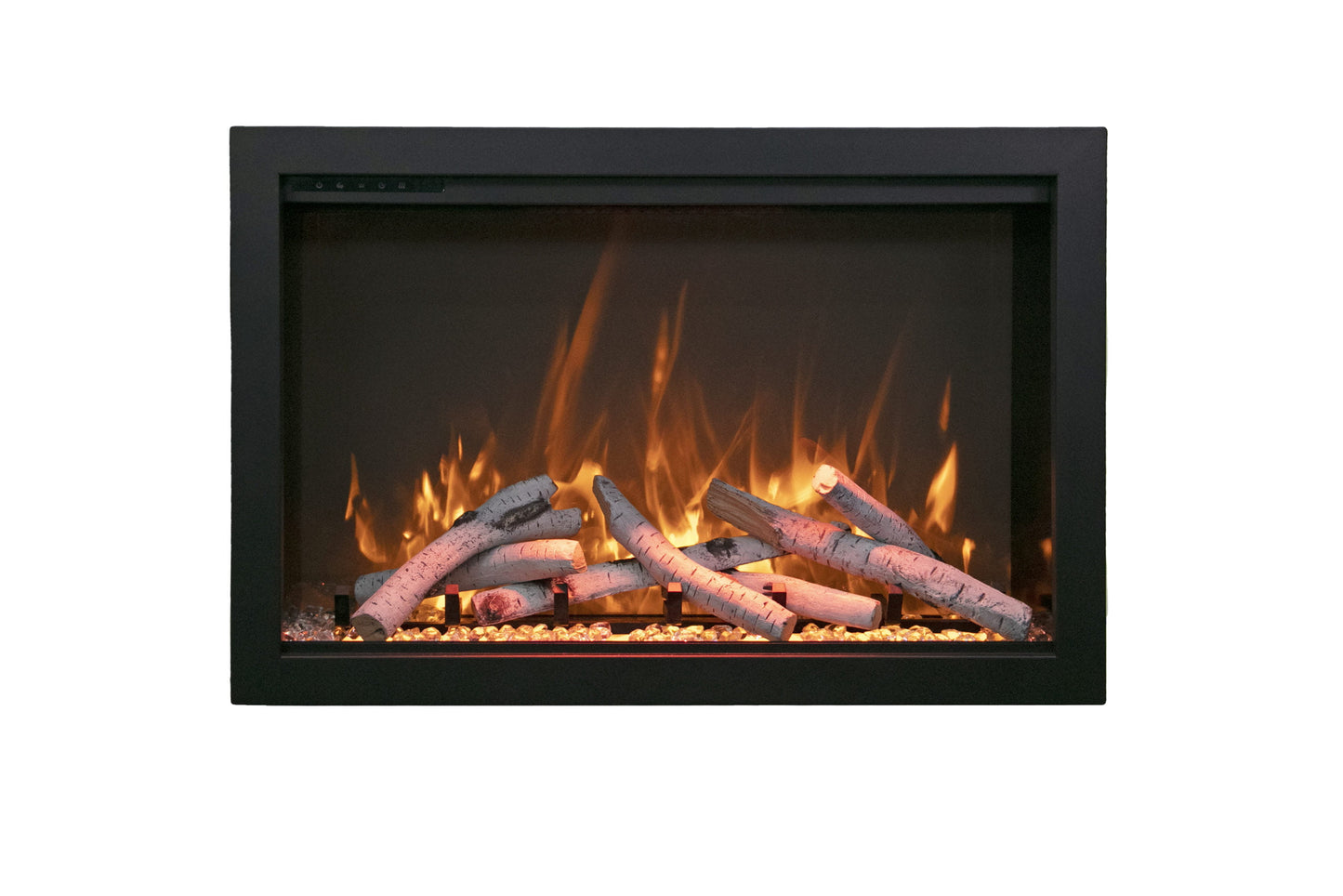Amantii Traditional Bespoke built-in electric fireplace lifestyle installation