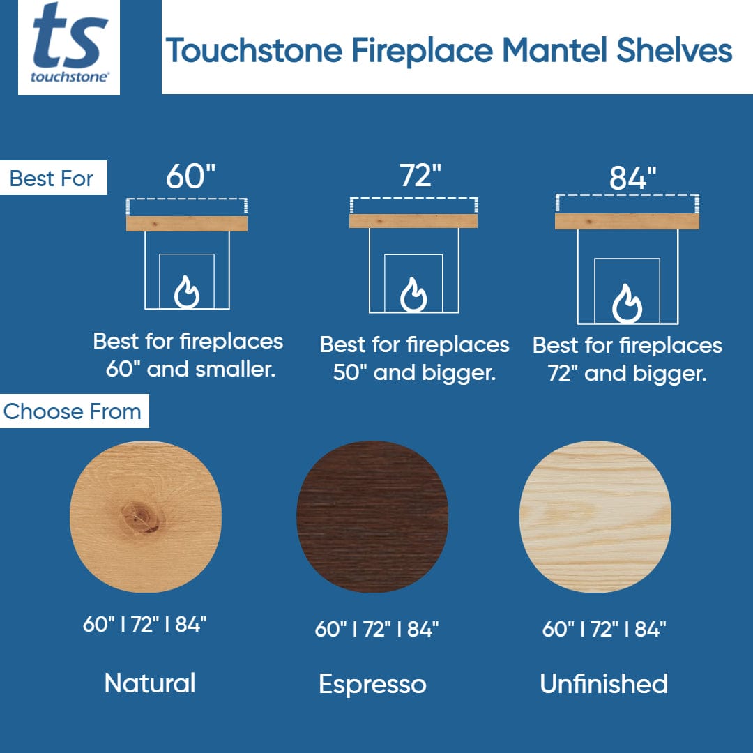 Encase Mantel 3 sizes and 3 colors graphic