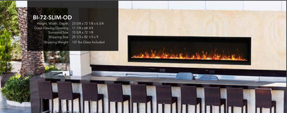 Amantii Panorama BI Slim Smart Electric Fireplace