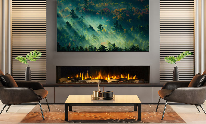 Sustainable Hearth Signal 80 single-sided electric fireplace
