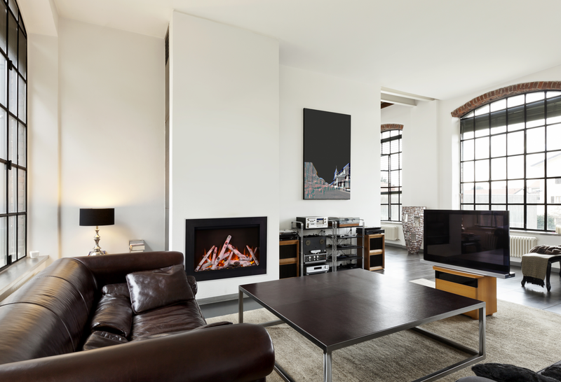 Amantii Traditional Bespoke electric fireplace with birch log set