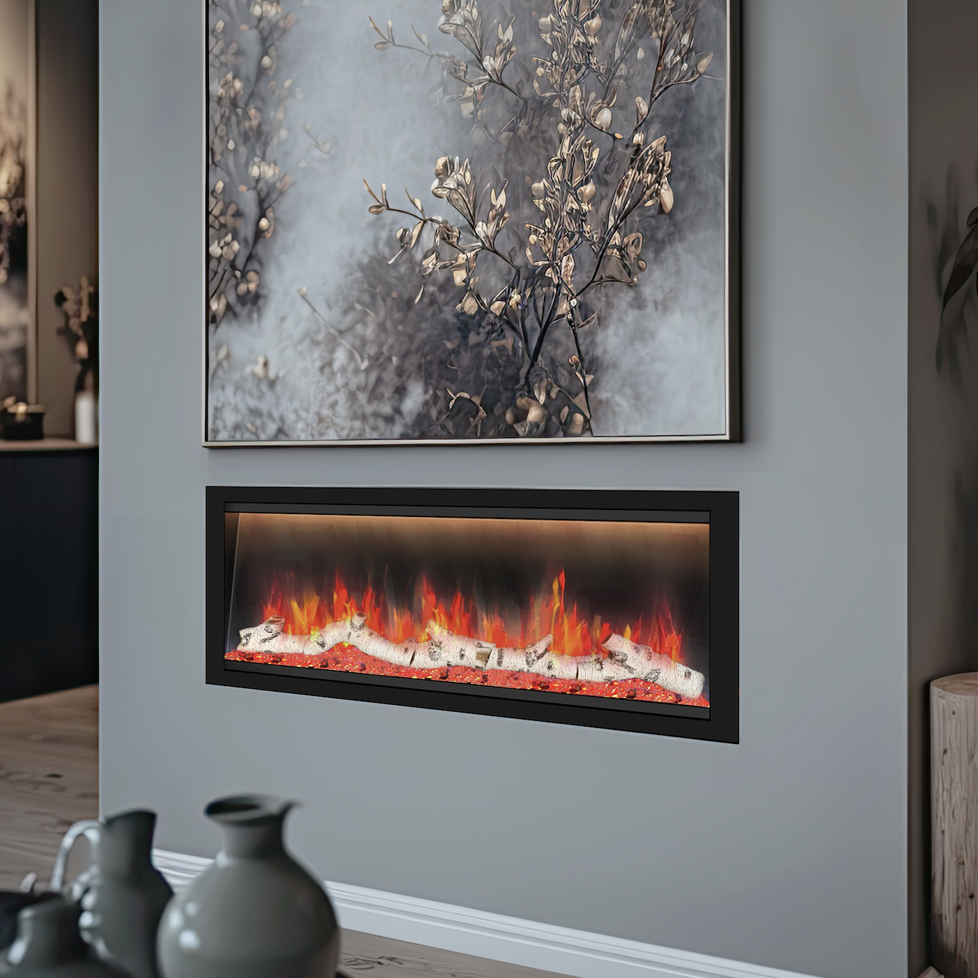 Allegro 58" Smart Linear Electric Fireplace