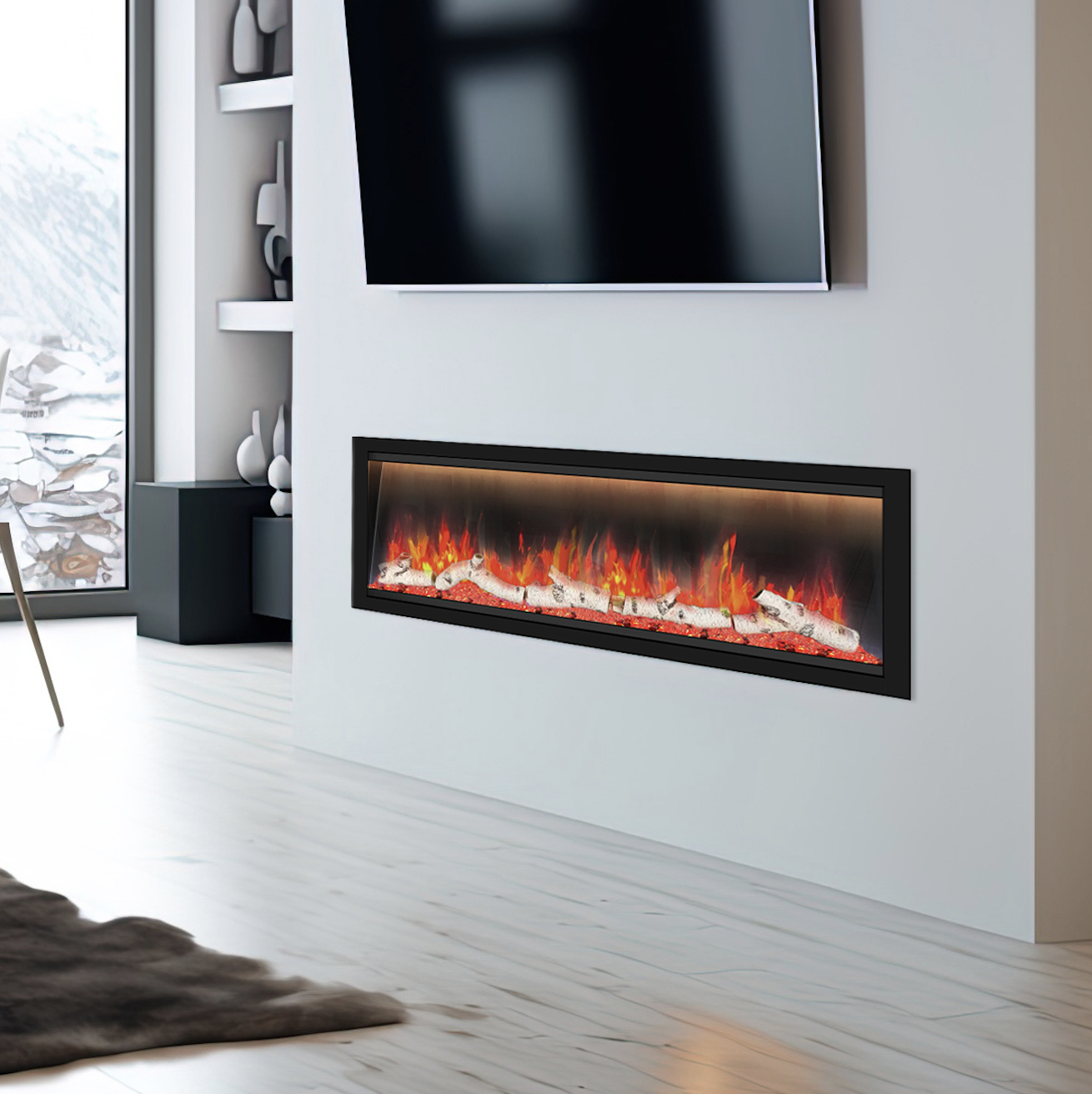 Allegro 68" Smart Linear Electric Fireplace