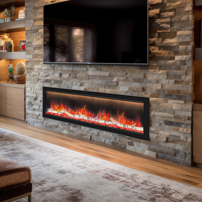 Allegro 76" Smart Linear Electric Fireplace