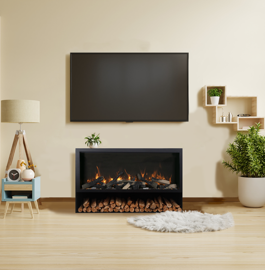Amantii fireplace pedestal display