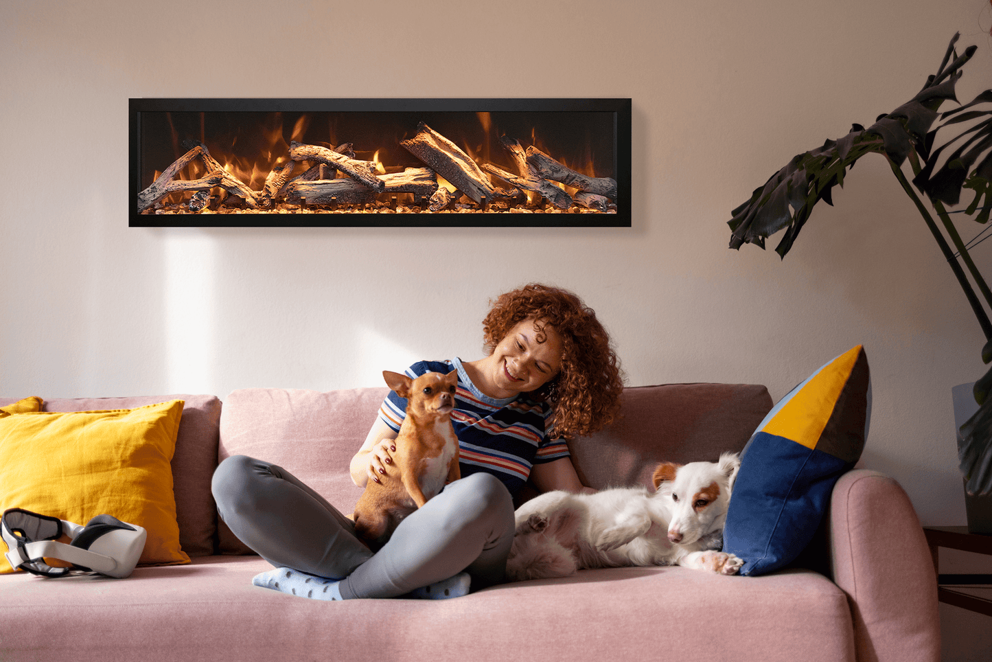 Remii 65" Deep Indoor or Outdoor Built-In Only Smart Electric Fireplace