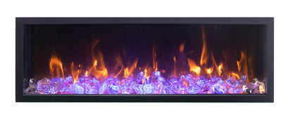 Amantii 60″ Wide – Deep Indoor or Outdoor Built-in Smart Electric Fireplace