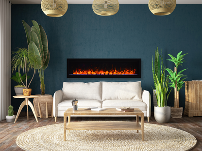 Amantii Fire and Ice Evolution linear wall-mounted electric fireplace