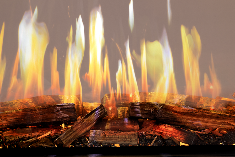 Close-up of Nova Clear multi-dimensional flames