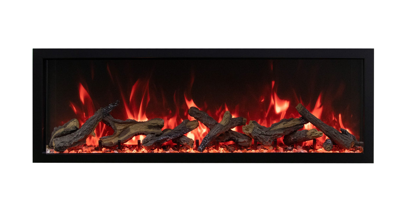Amantii 50″ Wide – Deep Indoor or Outdoor Built-in Smart Electric Fireplace