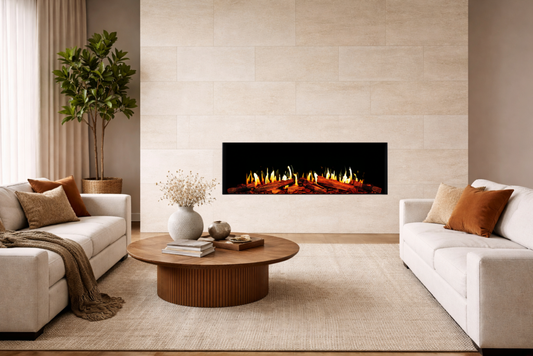 Orion V2 Multi built into a modern living room feature wall