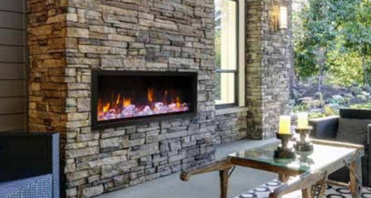Amantii Panorama Deep Extra Tall Lumina smart electric fireplace