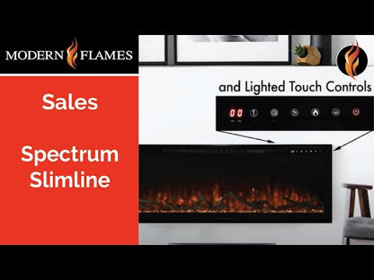 Modern Flames Slimline Fireplace | 100" Built-In Linear Electric Fireplace