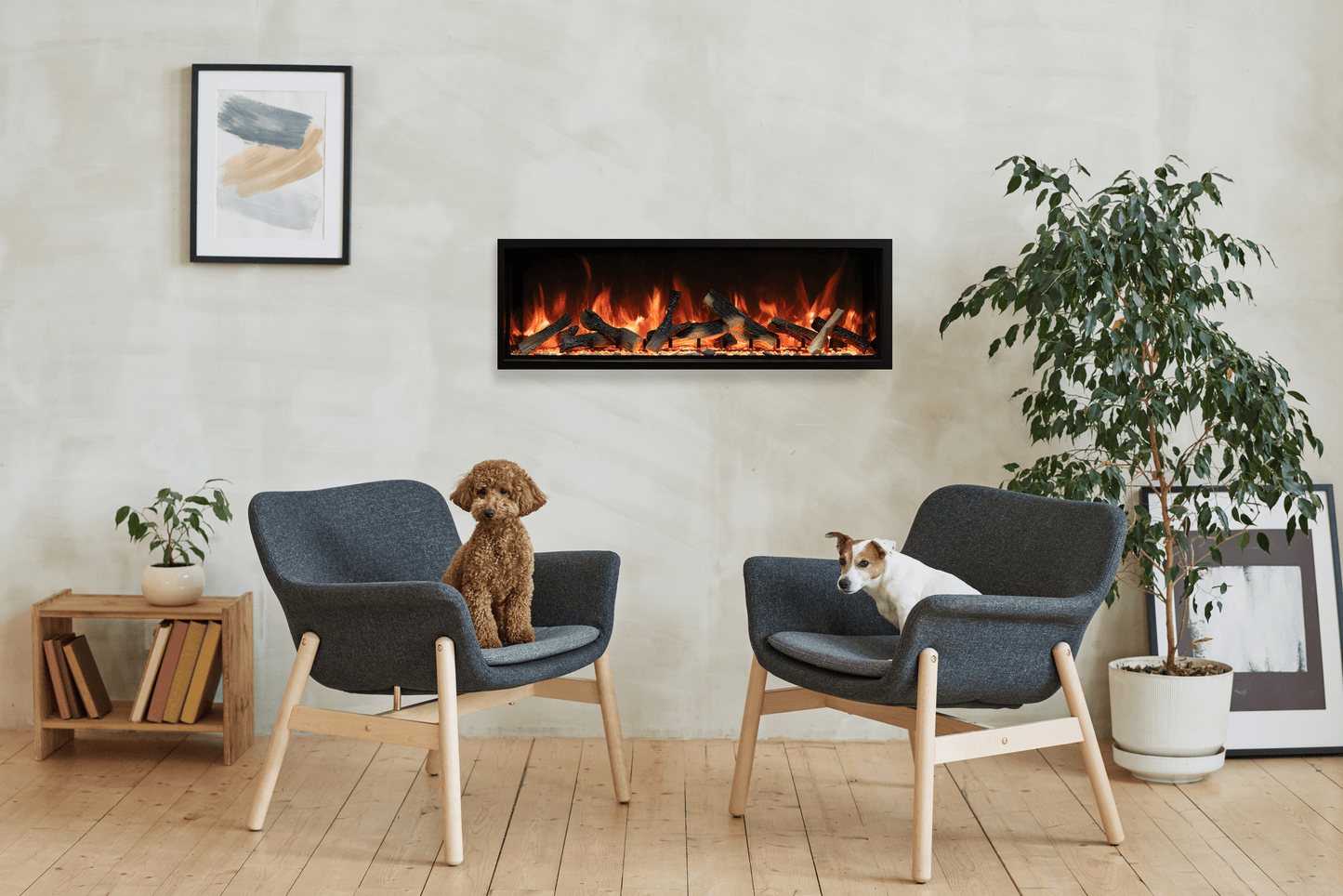 Amantii Symmetry Extra Tall smart electric fireplace