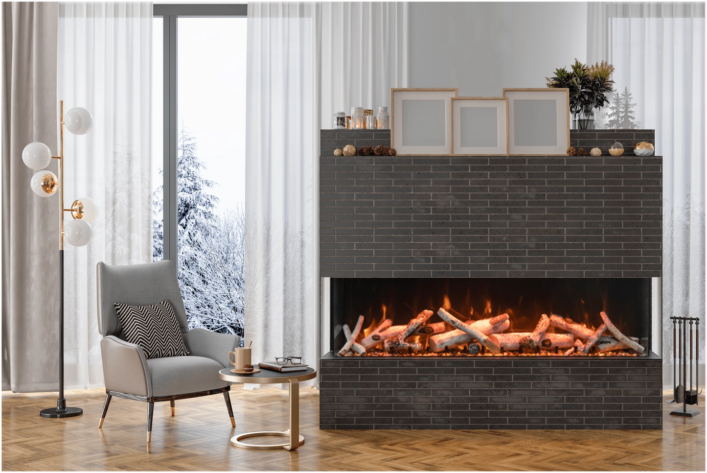 Amantii Tru View XL Deep Smart Electric Fireplace