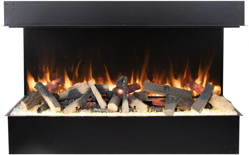 Amantii Signature Tru View three-sided electric fireplace