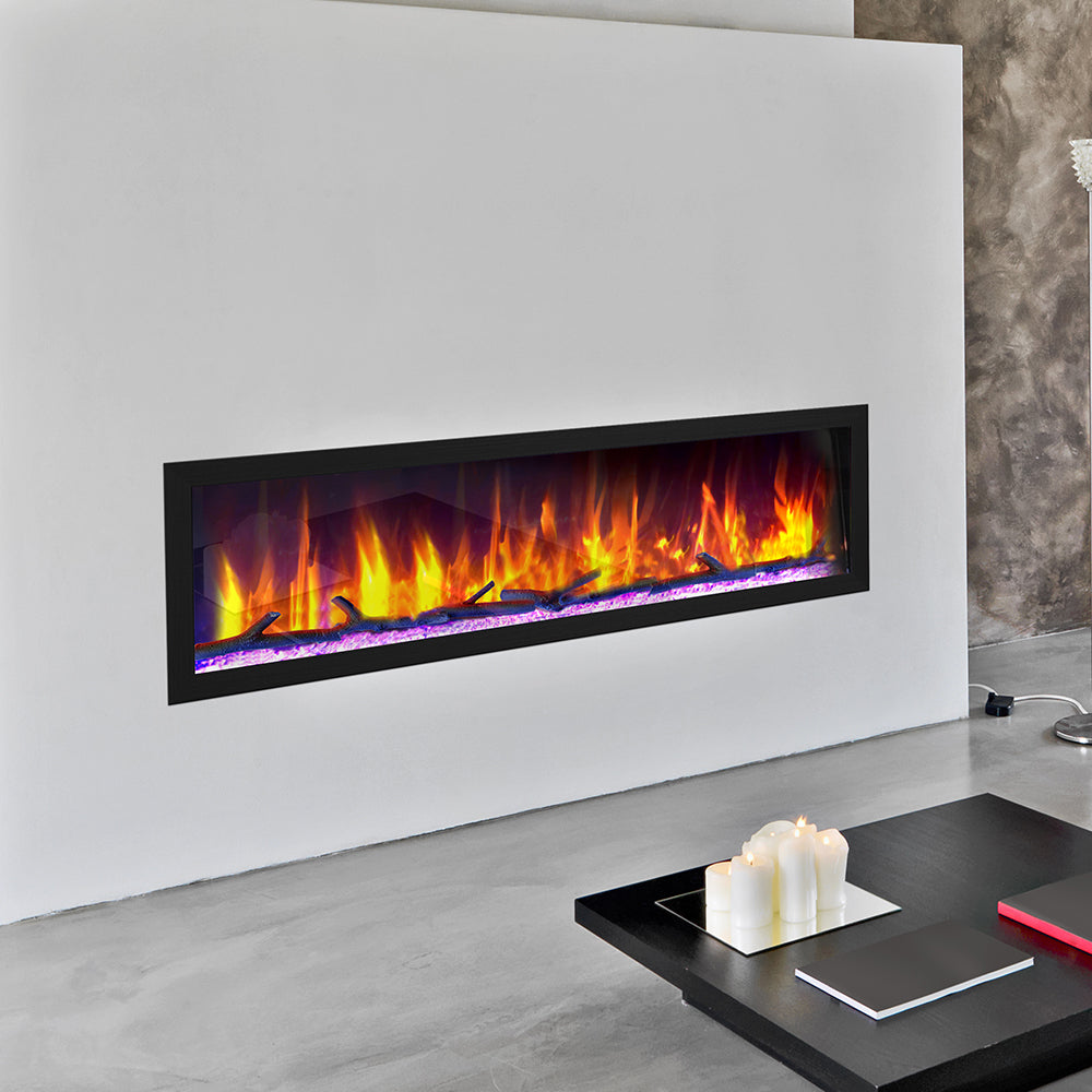 Dynasty Fireplaces Cascade 64" Smart Linear Electric Fireplace