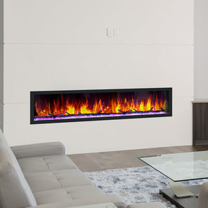 Dynasty Fireplaces Cascade 74" Smart Linear Electric Fireplace