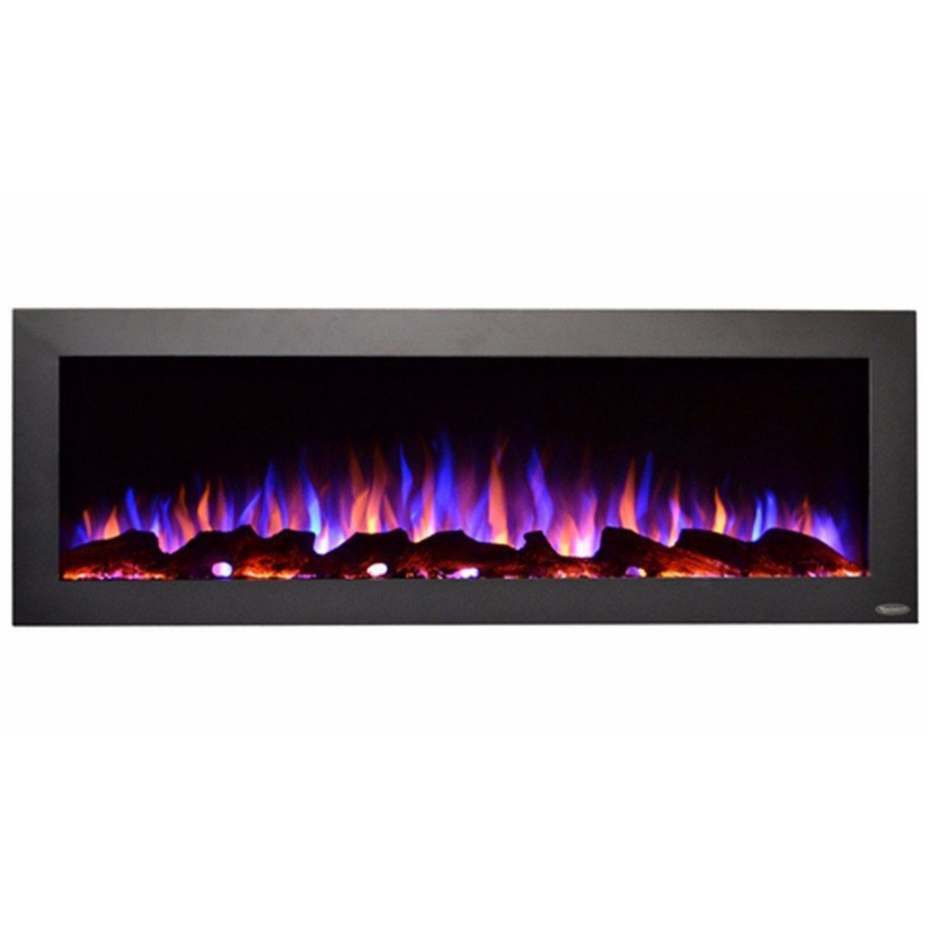 Black indoor/outdoor electric fireplace | Touchstone Sideline 50" Indoor/Outdoor electric fireplace