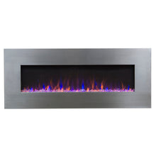 Load image into Gallery viewer, Touchstone AudioFlare Stainless 50&quot; Recessed Mounted Electric Fireplace - Indoor Fireplaces  | Very Good Fireplaces