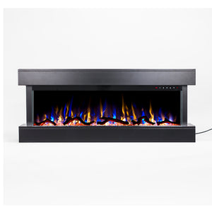 Touchstone Chesmont 50" Black Wall Mounted Electric Fireplace
