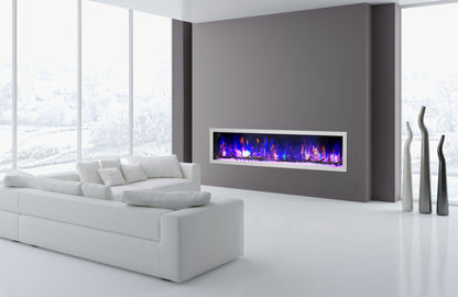 Dynasty Fireplaces Cascade 74" Smart Linear Electric Fireplace