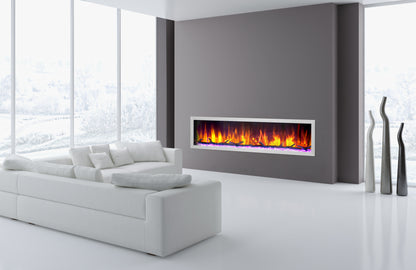 Dynasty Fireplaces Cascade 74" Smart Linear Electric Fireplace