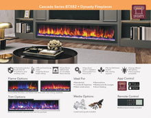 Load image into Gallery viewer, Dynasty Fireplaces Cascade 82&quot; Smart Linear Electric Fireplace